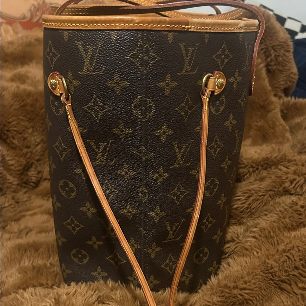 Louis Vuitton Dark Brown Monogram Tote Neverfull mm - Picture 2 of 11